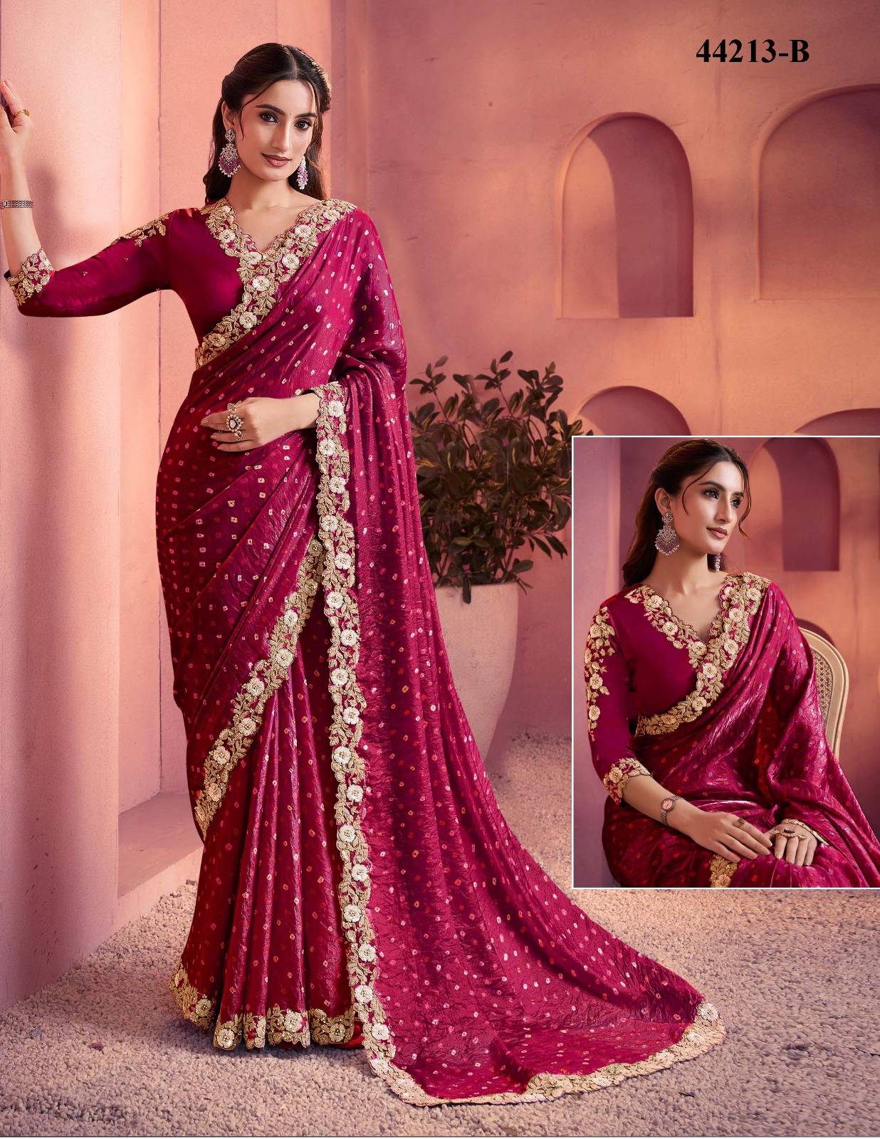 NORITA 44200 LEHR by MAHOTSAV 44205 to 44213 series Indian Traditional Wear Silk sarees At Wholesale Price